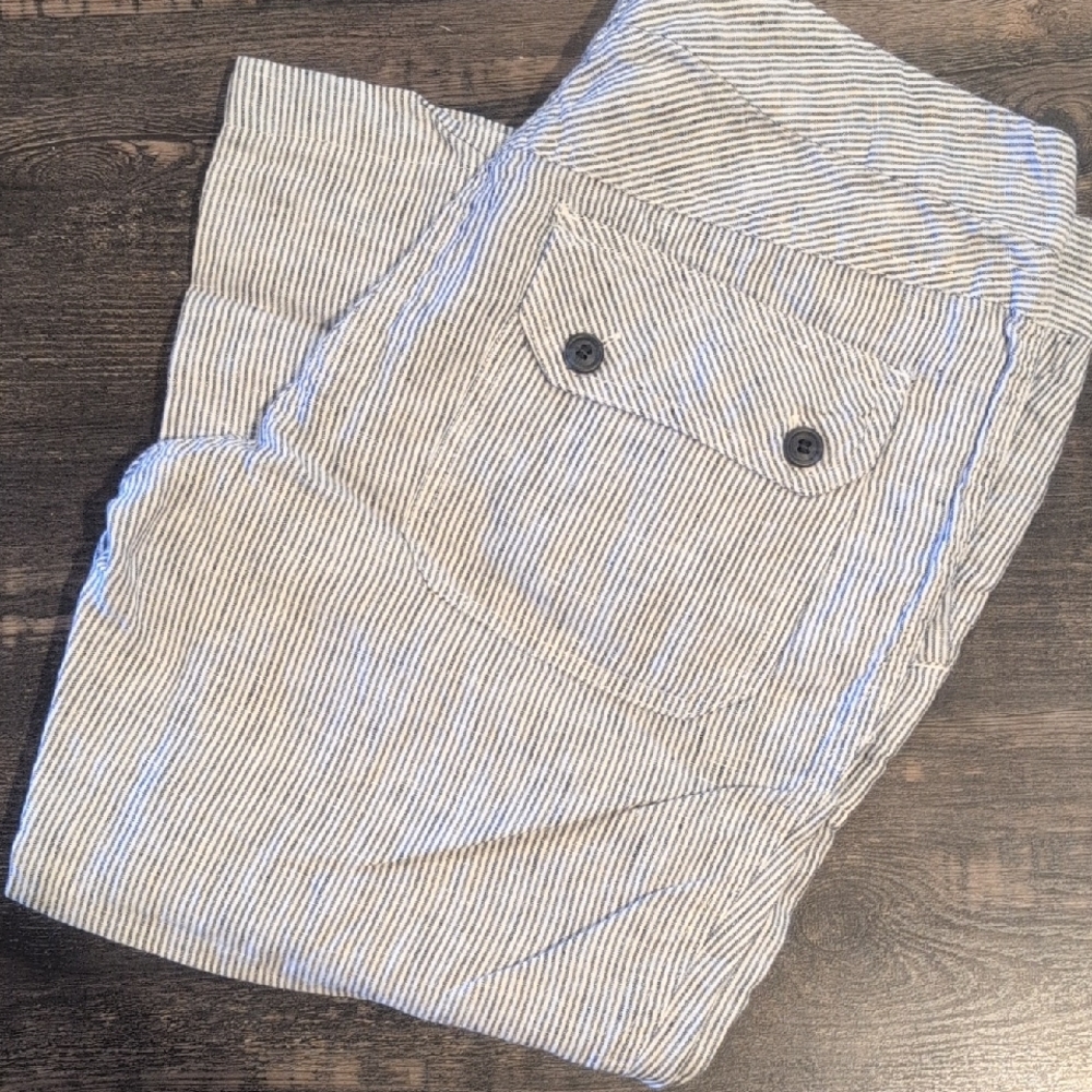 Classic Striped Capris For Women
